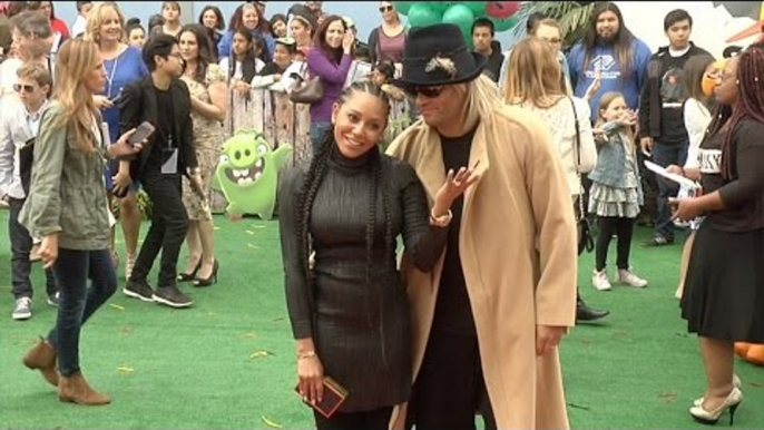 Mel B & Stephen Belafonte "The Angry Birds Movie" Los Angeles Premiere Red Carpet