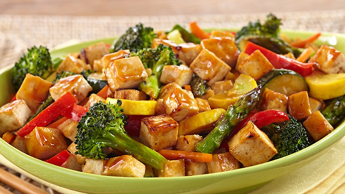 Tasty and Healthy Stir fry Veggies with Tofu dinner recipe for kids