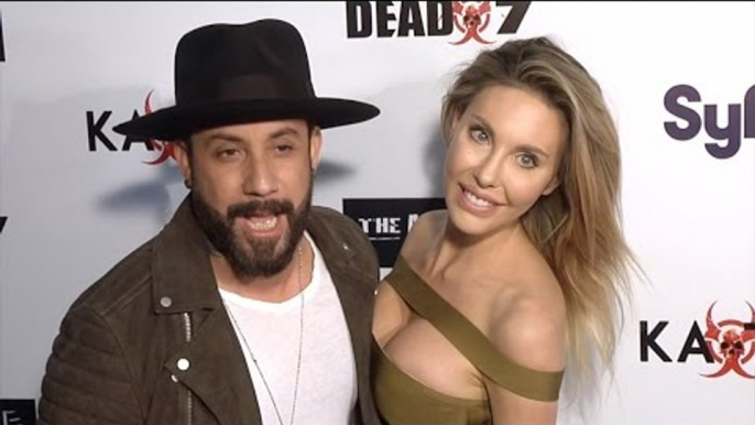 A.J. McLean & Chloe Lattanzi SyFy's "Dead 7" Premiere Red Carpet in Los Angeles