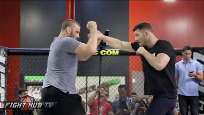 Michael Bisping's COMPLETE UFC 204 Media Workout video- Bisping vs. Henderson 2