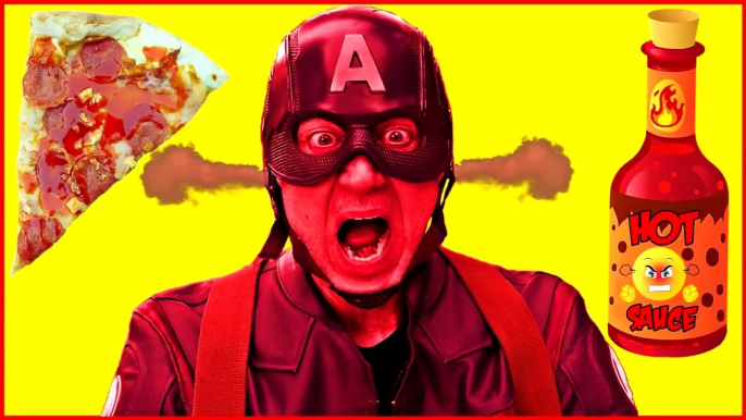 SUPERHERO Hot Sauce Pizza Prank Superheroes in Real Life Real Life Super Hero