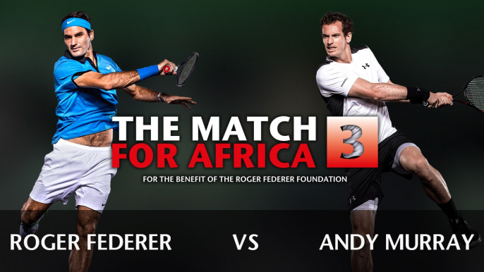 Roger Federer Vs Andy Murray - The Match for Africa 3 2017 (Highlights HD)