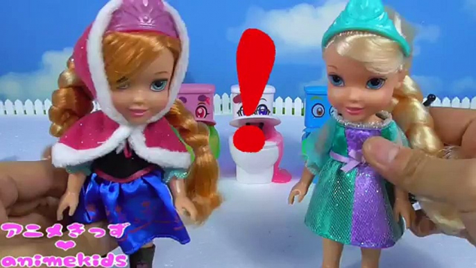 Frozen Elsa Toilet アンパンマン おもちゃ アニメ バイキンマン イタズラ ❤ スライム animekids アニメキッズ animation Anpanman Toys Slime