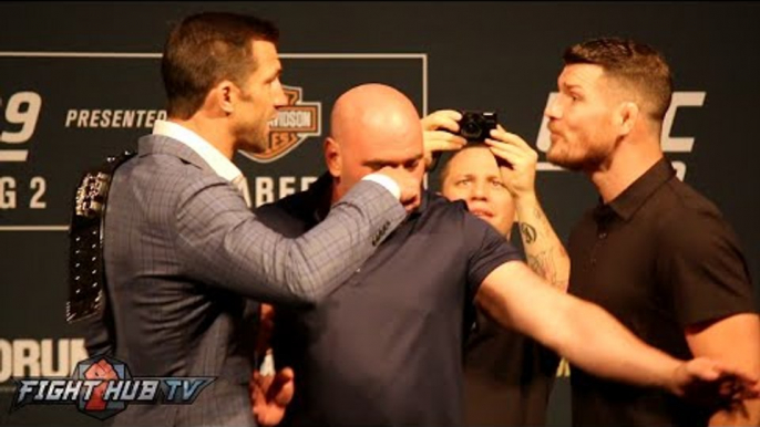 UFC 199: Rockhold vs. Bisping 2 Face Off & Cruz vs. Faber 3 Face Off