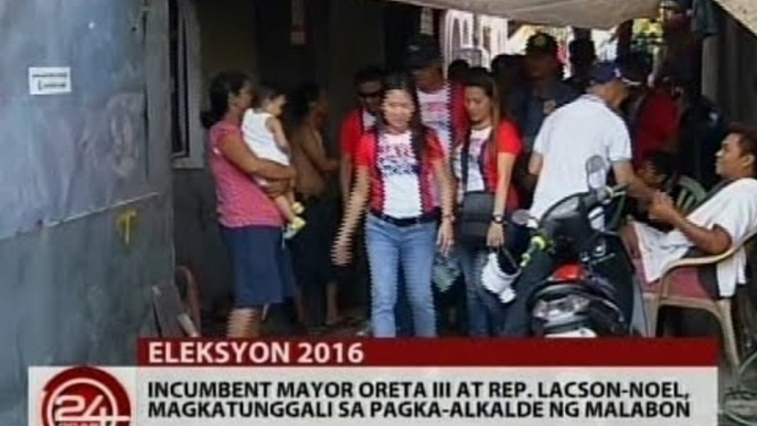 24 Oras: Incumbent Mayor Oreta III at Rep. Lacson-Noel, magkatunggali sa pagka-alkalde ng Malabon