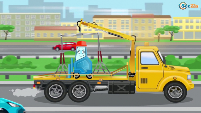 Big Truck Crane & JCB Excavator - Construction Trucks For Kids - Children Video Diggers for children