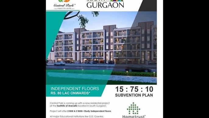 Central Park Cerise Suites New Residential Sohna 80 10 222 888