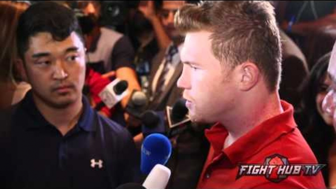 Canelo Alvarez "I have to use everything I've learned to win this fight! Everything I have!"