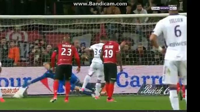 Delort  Penalty  Goal 2-1 Guingamp VS Toulouse 15-04-2017