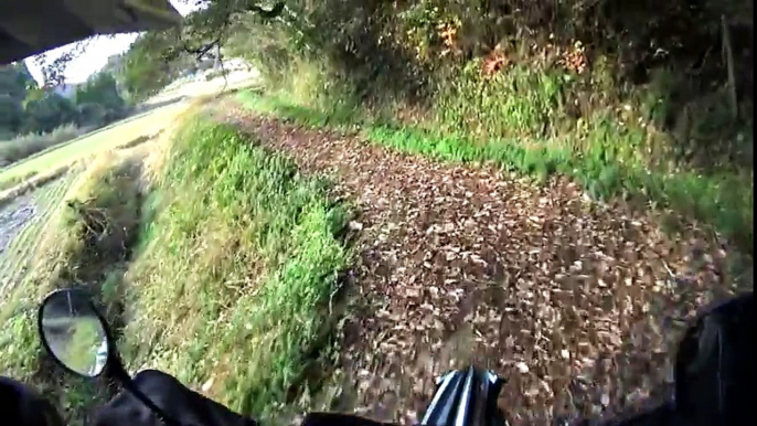 初モトブログ  鹿児島＃１PART３ WR250R／ なんちゃって林道とWR２５０Rのカスタムパーツの状況紹介