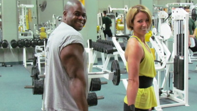 Freddy Palmer Personal Trainer Ottawa abs and chest workout with Christina