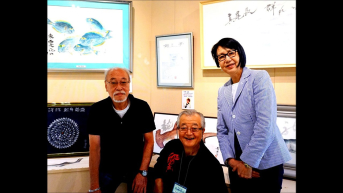 カラー魚拓と書のコラボレーション展示会レポート第４日　６月３日 The report of Day 4 of the LOVE LETTER to the GYOTAKU exhibition on