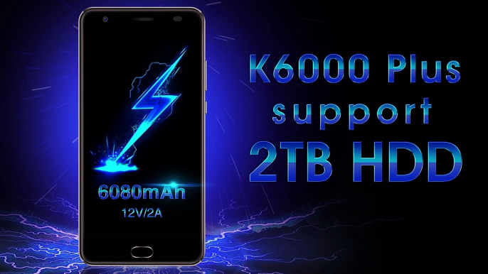 Oukitel K6000 Plus se conecta a discos duros externos de hasta 2 TB