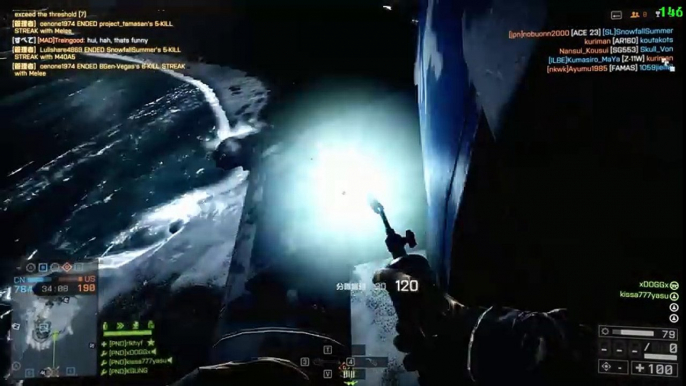 【BF4】 マルチプレイ動画　援護兵奮闘記vol.55_4　MG4　コンクエストconquest 【PC】