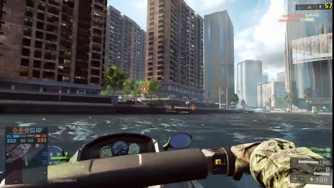 【BF4】 マルチプレイ動画　援護兵奮闘記vol.27　MG4　コンクエストconquest 【PC】