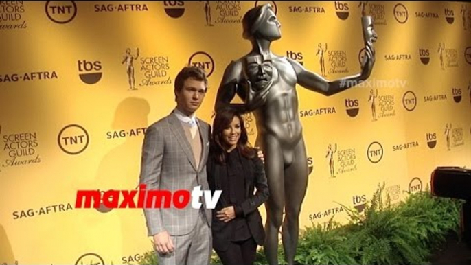 Eva Longoria & Ansel Elgort | 2015 SAG Awards Nominations | Arrivals