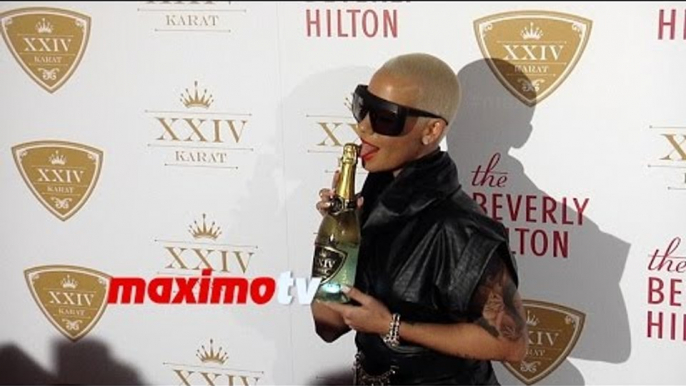 Amber Rose | XXIV Karat Launch Party | Nick Cannon Also Attends