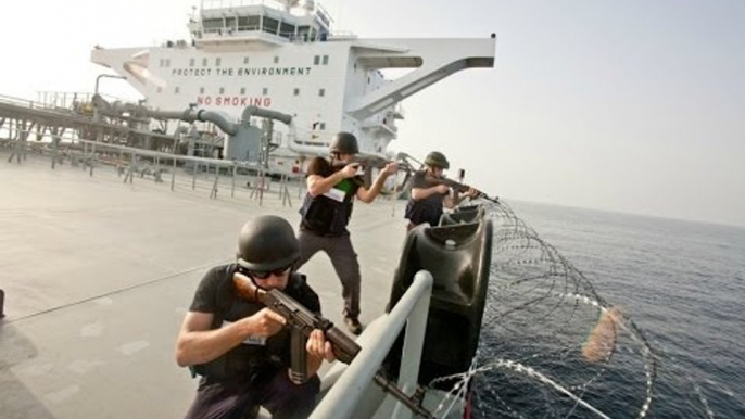 Somali Pirates VS Ship's Private Security Guards