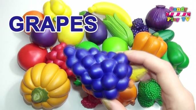 Learn Names of Fruits and Vegetables With Toy | Kids learning fruits vegetables | Preschool Learning