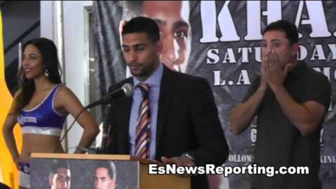 Amir Khan vs Carlos Molina Fighters Meet In LA