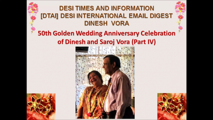 50th Golden Wedding Anniversary Dinesh & Saroj #4