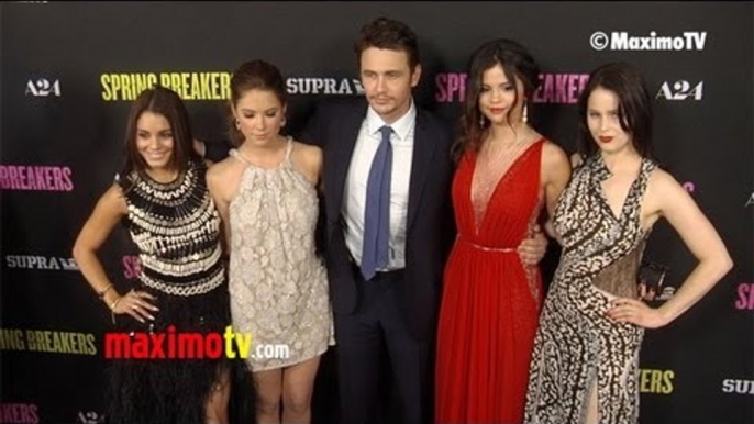 Selena Gomez, Vanessa Hudgens, Ashley Benson, James Franco "Spring Breakers" LA Premiere