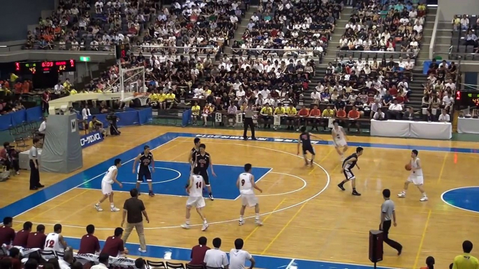 明成vs福岡大大濠(4Q) 2014 高校バスケ インターハイ決勝