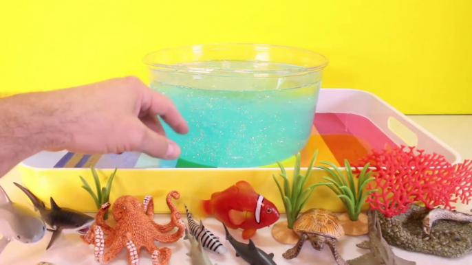 DIY SHARK Toys Slime Aquarium Fish Tank - Toy Sharks, Sea Animals, Toys and Slime _ Craft Videos-FGW