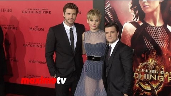 Jennifer Lawrence, Liam Hemsworth, Josh Hutcherson "The Hunger Games: Catching Fire" LA Premiere