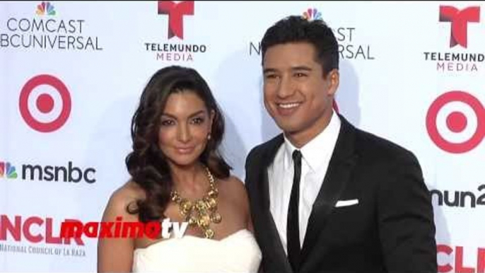 Mario Lopez and Courtney Mazza 2013 NCLR ALMA Awards Red Carpet Arrivals