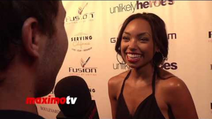 Logan Browning Interview at Unlikely Heroes "Justice Ball" Red Carpet Arrivals