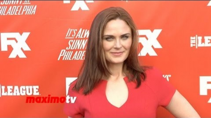 Emily Deschanel FXX "It's Always Sunny In Philadelphia" Season 9 & "The League" Season 5 PREMIERES