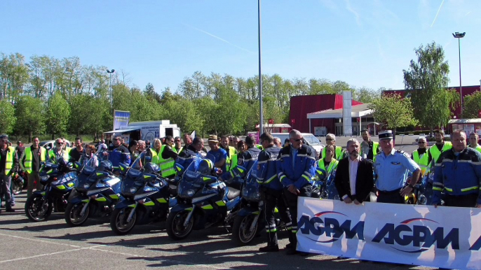 Rallye moto organisé par l'escadron de sécurité routière de la gendarmerie 65