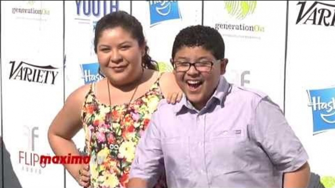 Raini and Rico Rodriguez at Variety's 7th Annual Power of Youth Green Carpet Arrivals