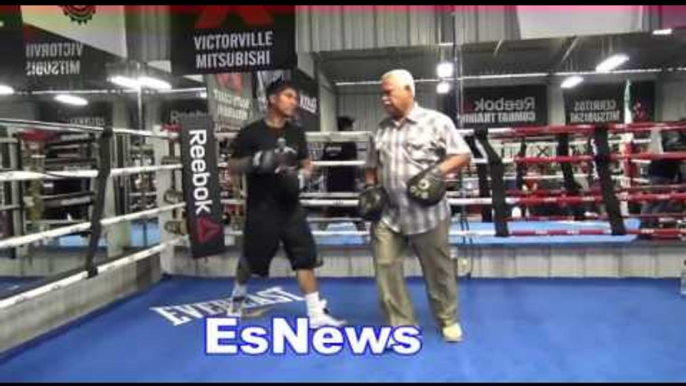Boxing Champ Mikey Garcia Full Mitt Workout Amazing Power - EsNews Boxing