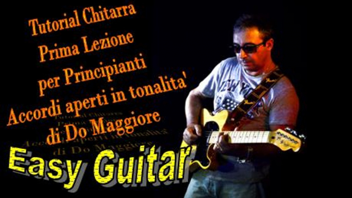 Tutorial Chitarra Prima Lezione di Chitarra Acustica Accordi Aperti della Tonalita di Do Maggiore