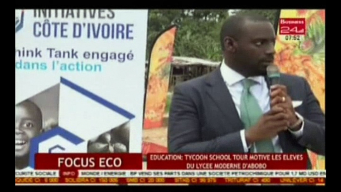 Business 24 / Focus Eco - Education : Tycoon School tour motive les élèves du lycée moderne d'abobo