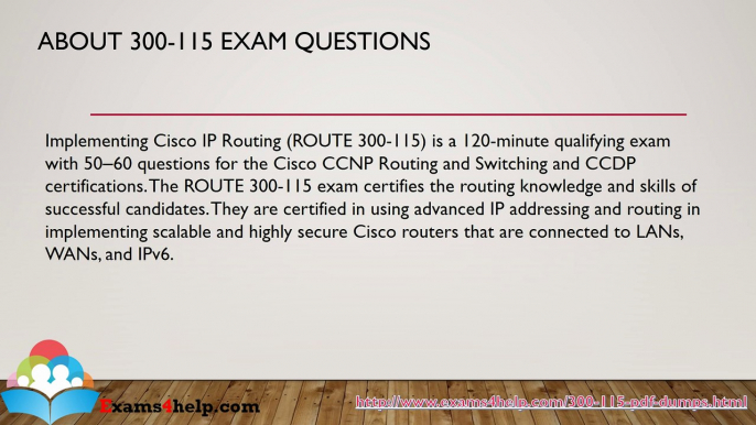 Cisco 300-115 Real Exam Questions Answers with 300-115 PDF Dumps