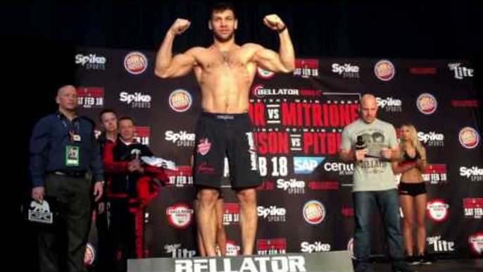 Bellator 185 lbs weigh in face off - esnews mma bellator UFC