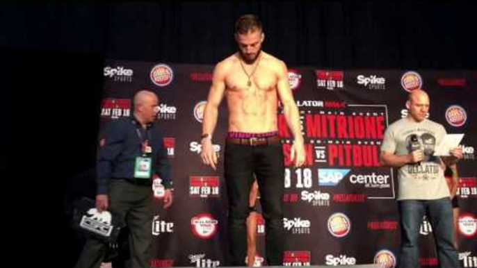 Bellator 165 lbs face off weigh in - esnews bellator mma UFC boxing