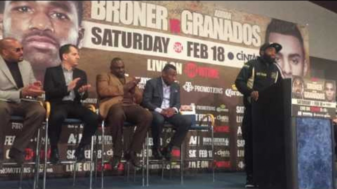 Adrien Broner vs Adrien Granados full press conference - esnews boxing