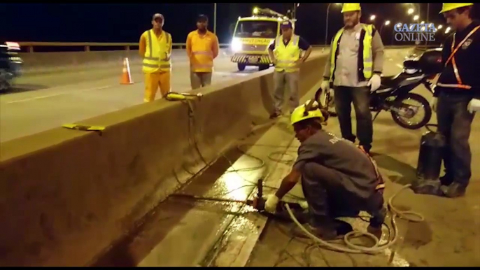 Obras na terceira ponte para criar portões anti-engarrafamento