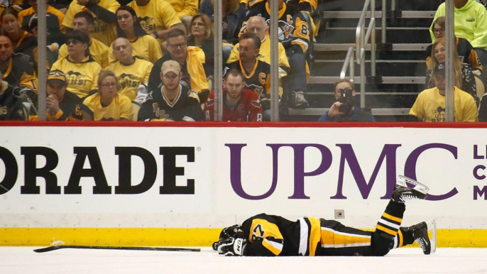 Sidney Crosby Takes Hockey Stick to the HEAD, Out with Concussion
