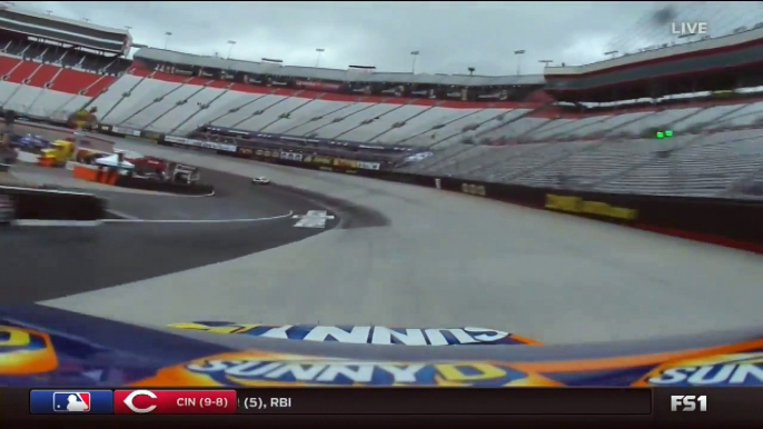 Monster Energy NASCAR Cup Series 2017. FP2 Bristol Motor Speedway. Ricky Stenhouse Jr. Crash