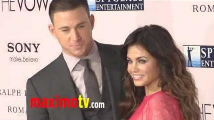 Channing Tatum and Jenna Dewan at "The Vow" Premiere Arrivals