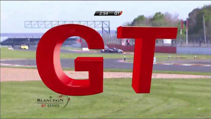 Blancpain GT Series 2016. Qualifying Silverstone. Peter Mann Crash