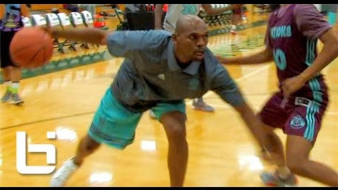 40Yr Old Jerry Stackhouse 1v1 Against HS Players At Adidas Nations! "Easy Work"