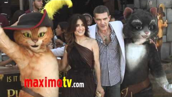 PUSS IN BOOTS Los Angeles Premiere With Salma Hayek & Antonio Banderas