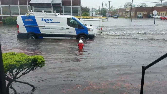 Heavy Rain Triggers Street Flooding in Northern New Jersey