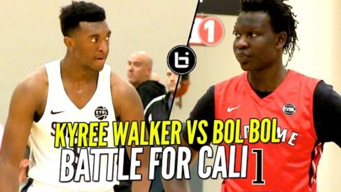 Bol Bol vs Kyree Walker BATTLE For Cali Bragging Rights at Nike EYBL!!